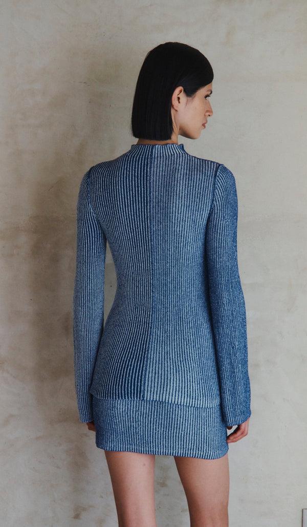 Escvdo DUAL MINI SKIRT | BLUES