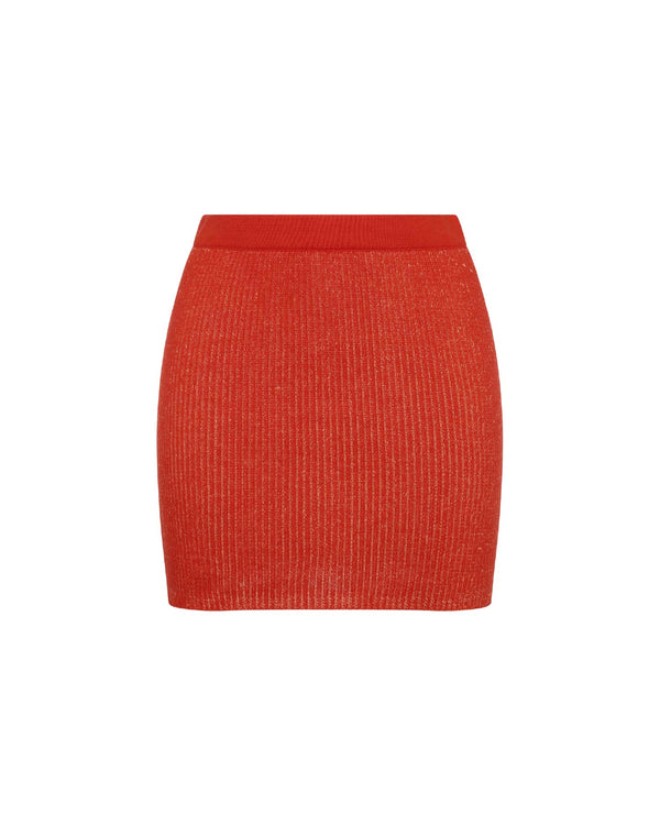 escvdo DUAL MINI SKIRT | TANGERINE