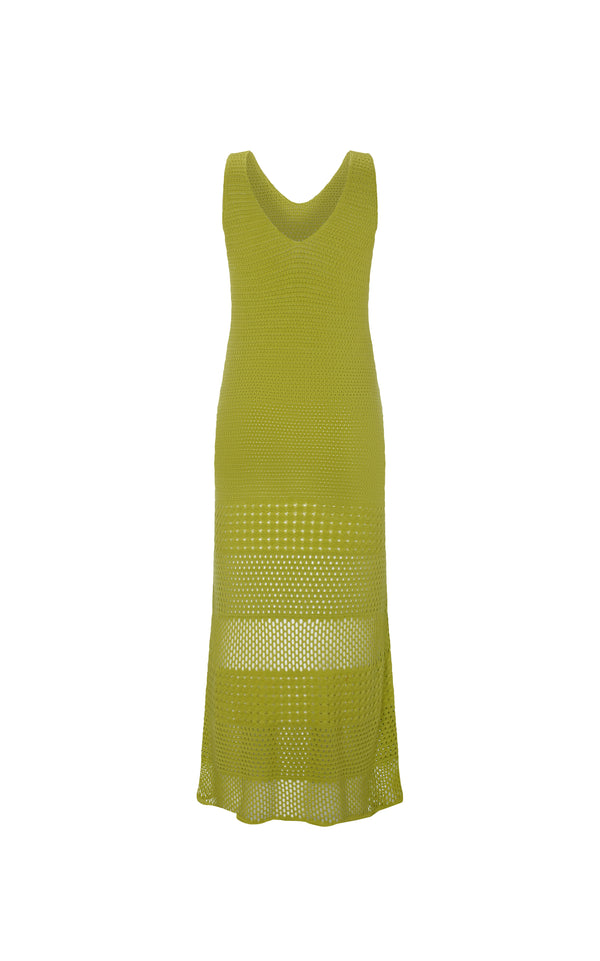 Escvdo ENSENADA MAXI DRESS | LIME GREEN