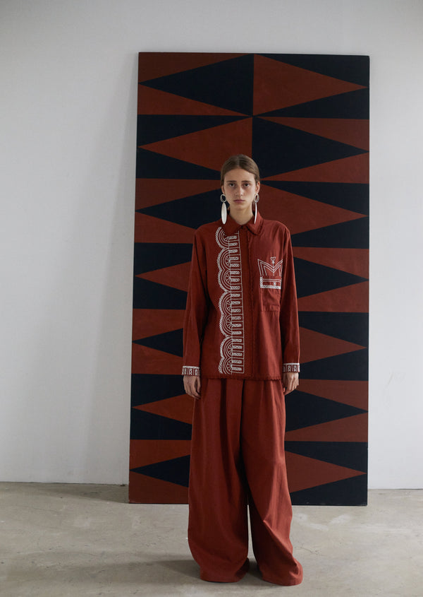 Escvdo ESPERANZA SHIRT | BROWN