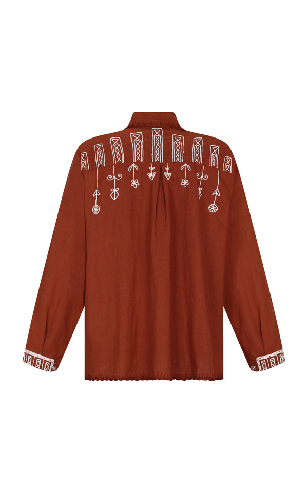 Escvdo ESPERANZA SHIRT | BROWN