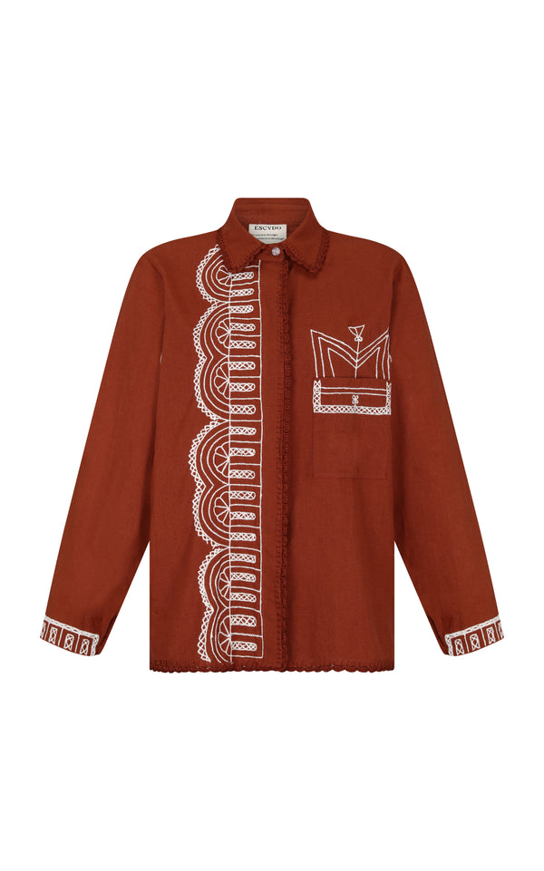 escvdo ESPERANZA SHIRT | BROWN