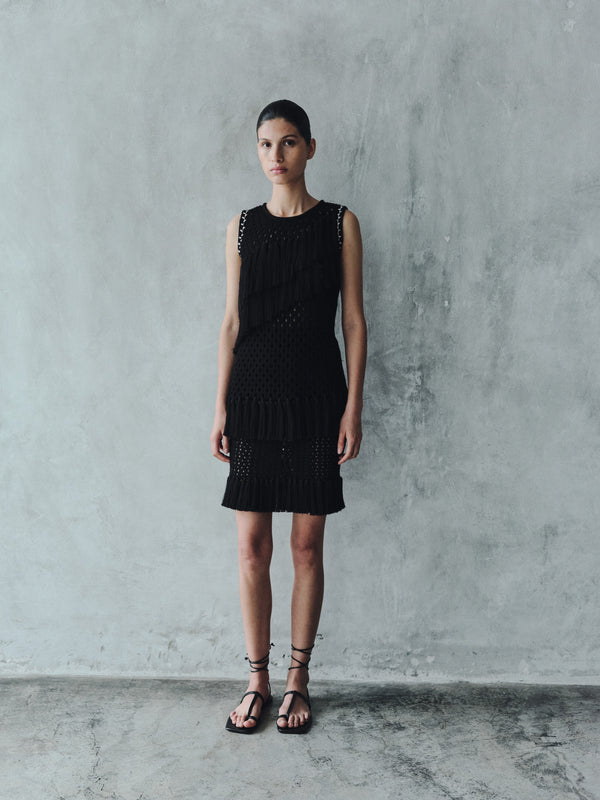 Escvdo ESPINA SLEEVELESS TOP | BLACK