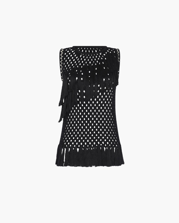 escvdo ESPINA SLEEVELESS TOP | BLACK