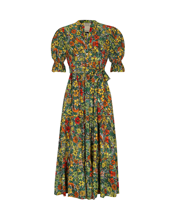 escvdo GUADALUPE DRESS - TROPICAL PRINT