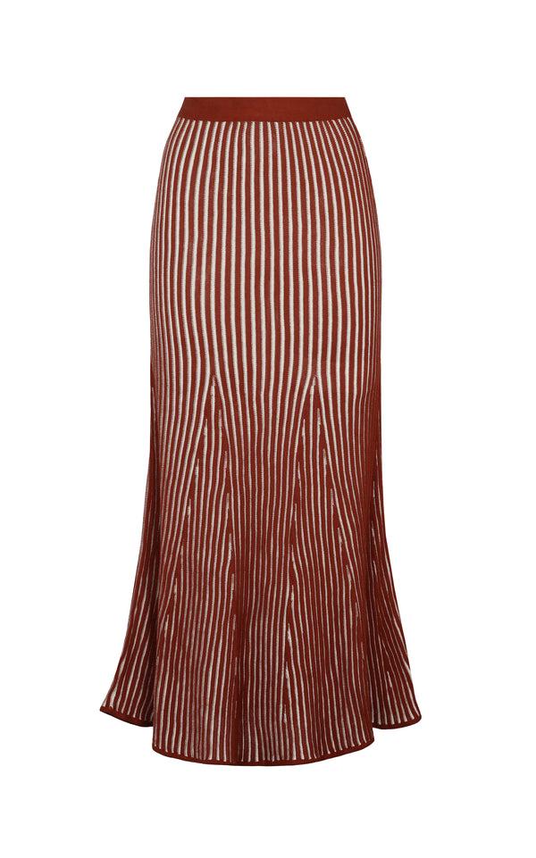 Escvdo GUAYAQUIL SKIRT | BROWN-IVORY