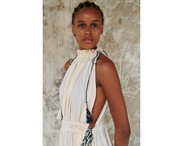 Escvdo INDUS MAXI DRESS IVORY