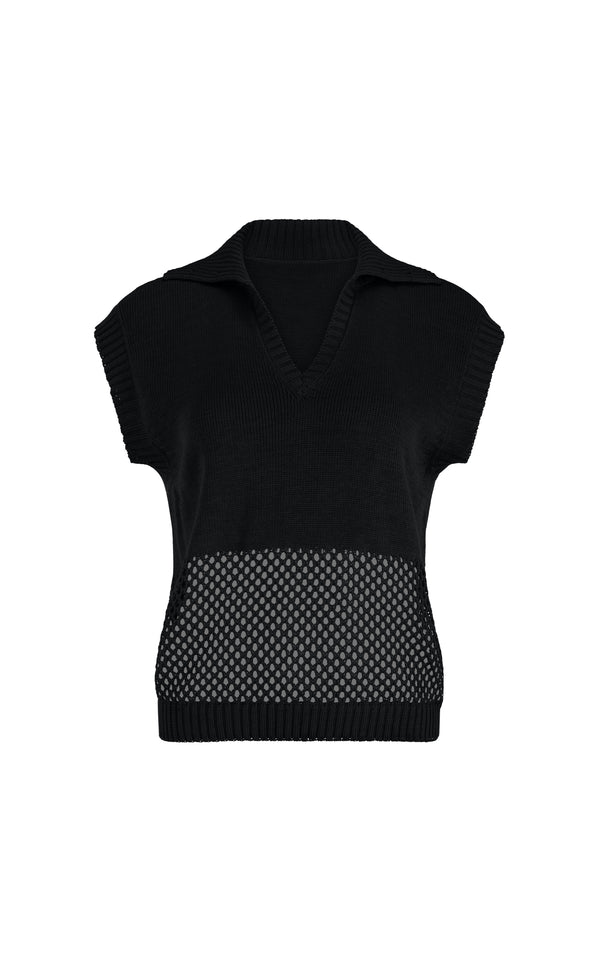 escvdo LIA TOP | BLACK