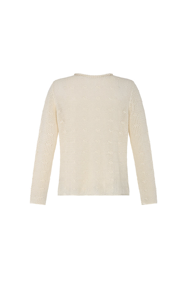 Escvdo LITORAL LONG SLEEVE TOP | IVORY