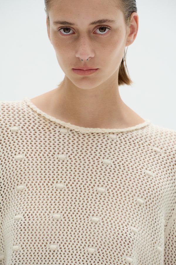 Escvdo LITORAL LONG SLEEVE TOP | IVORY