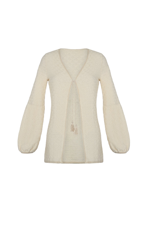 escvdo MALECON CARDIGAN | IVORY