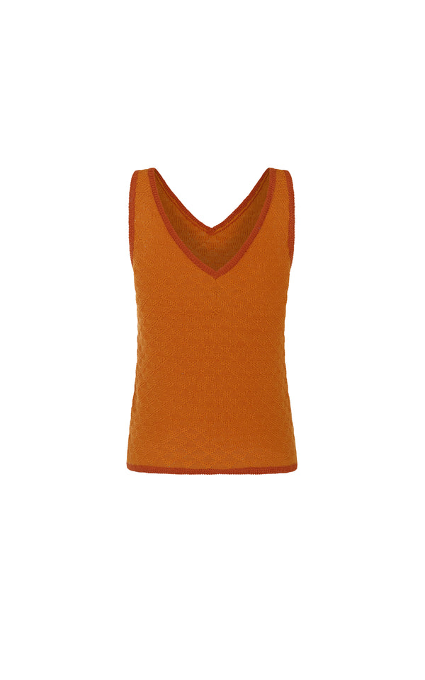 Escvdo MALECON TANKTOP | ORANGE