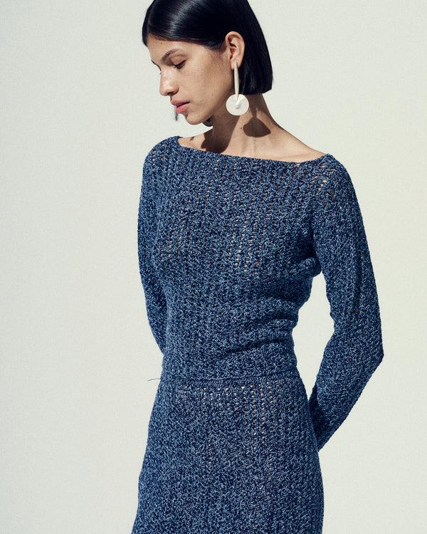 Escvdo MANABI LONG SLEEVE TOP | BLUES | PRE ORDER