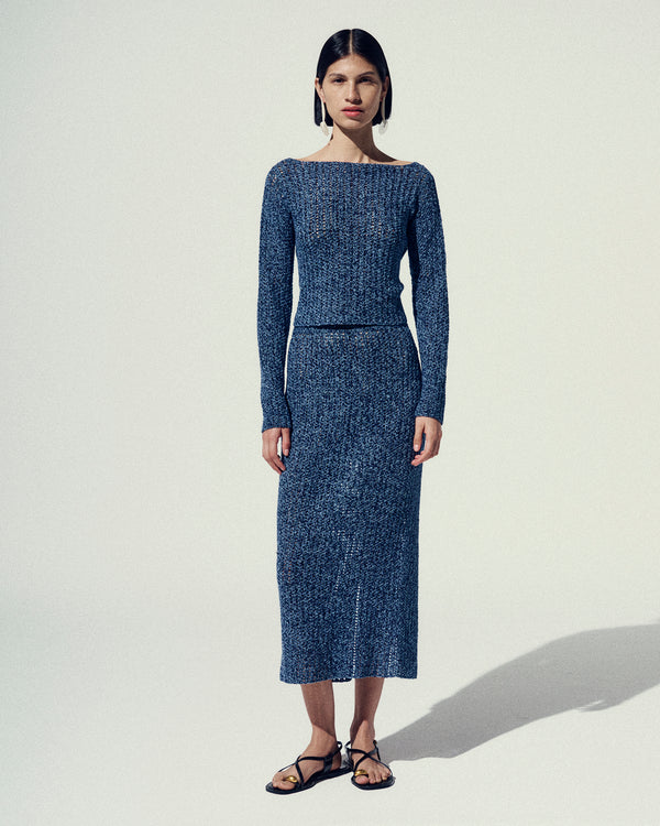 Escvdo MANABI PENCIL SKIRT | BLUES | PRE ORDER