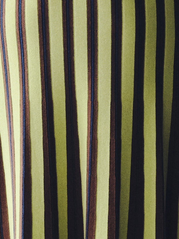 Escvdo MANGLAR MAXI SKIRT | LIME GREEN - CHOCOLATE