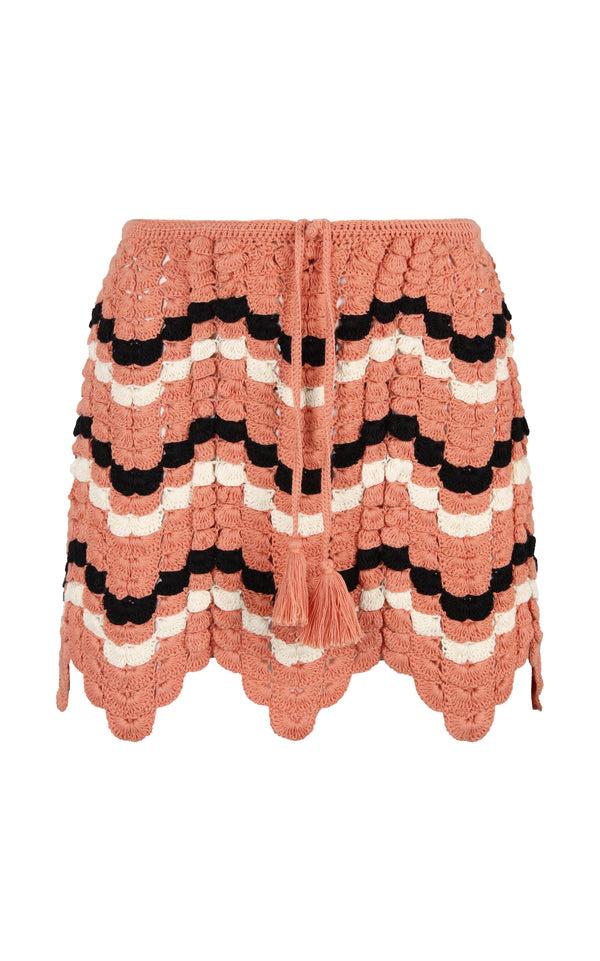 escvdo MAREA MINI SKIRT | PEACH