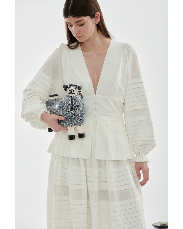 Escvdo MARGARITA TOP | IVORY