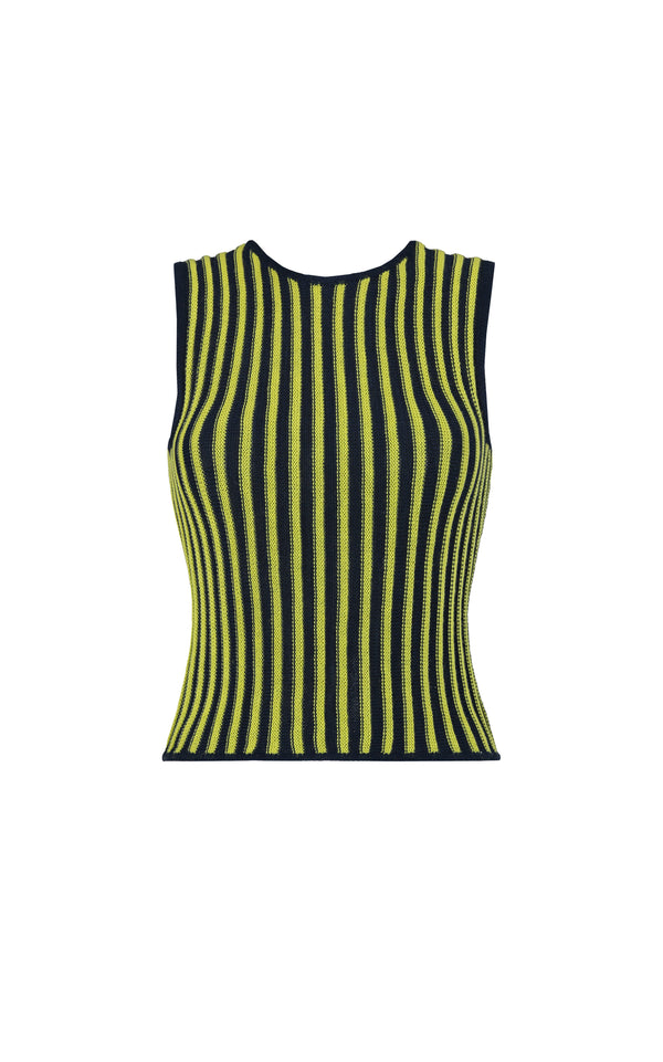 escvdo MARINA HALTER TOPVY / LIME GREEN