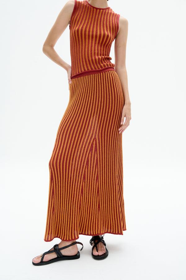 Escvdo MARINA SET | BURGUNDY/ORANGE