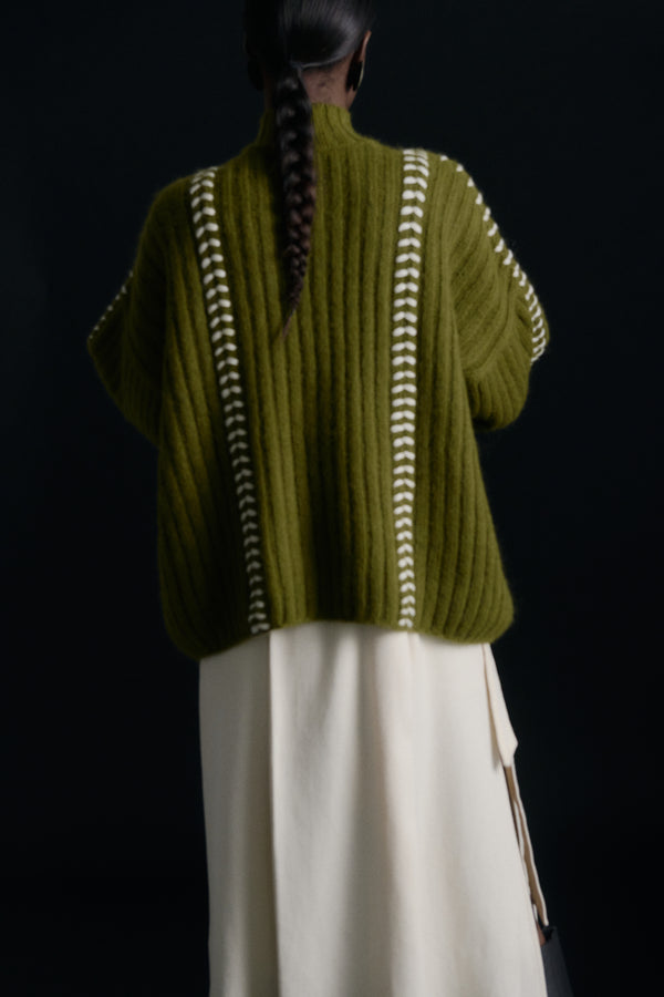 Escvdo MAYU SWEATER | OLIVE
