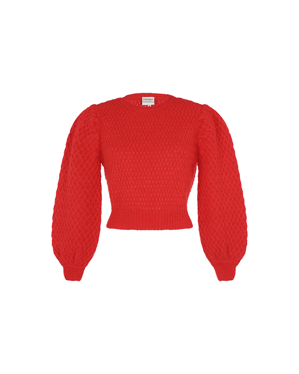escvdo MILAGROS SWEATER | RED