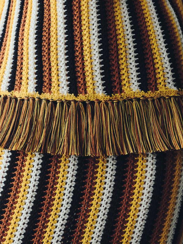 Escvdo MISTI SLEEVELESS TOP | YELLOW - TOBACCO