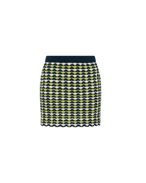 escvdo MOTUPE MINI SKIRT | LIME BLUE