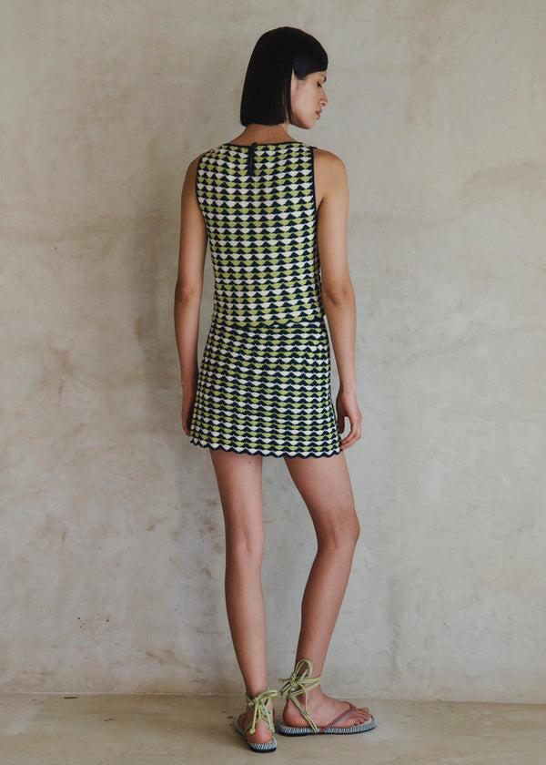 Escvdo MOTUPE TOP | LIME BLUE