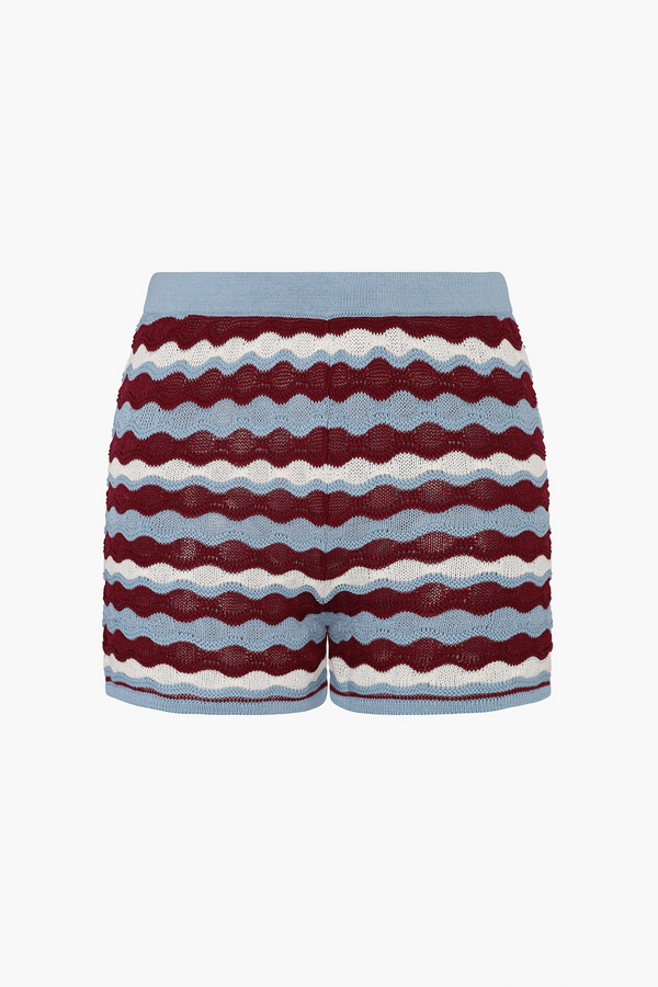 escvdo MULLU KNIT SHORTS | RED WINE - BLUES