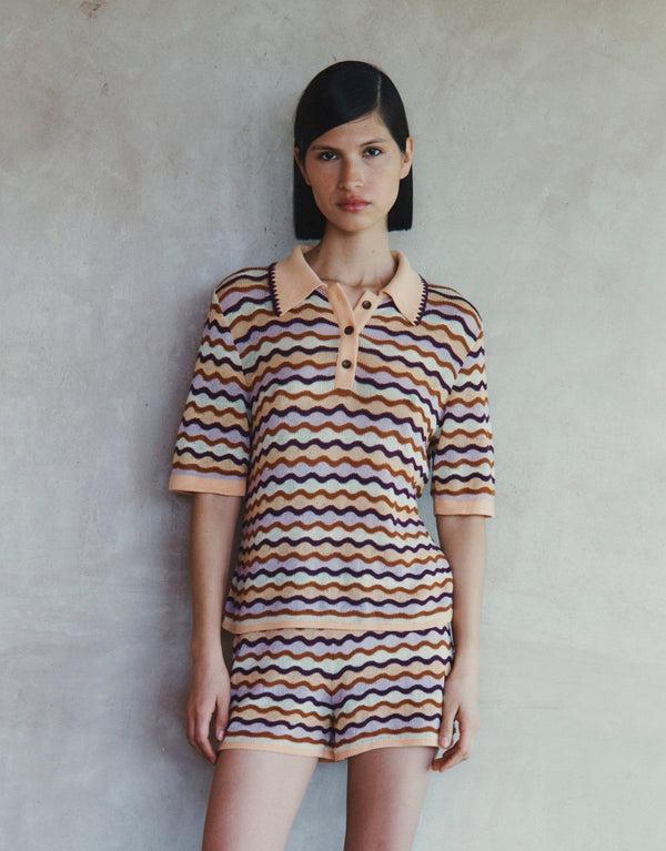 Escvdo MULLU POLO SHIRT | TOBACCO GRAPE