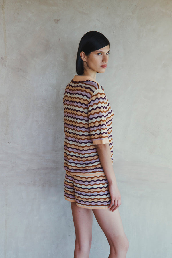 Escvdo MULLU POLO SHIRT | TOBACCO GRAPE