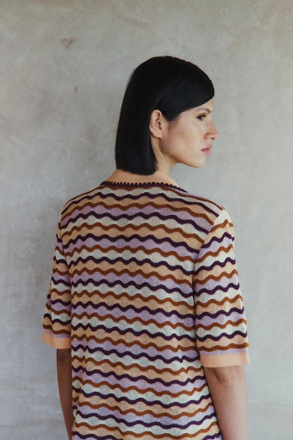 Escvdo MULLU POLO SHIRT | TOBACCO GRAPE