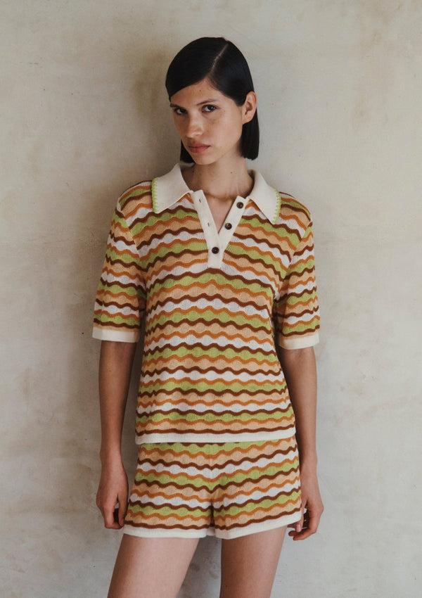 Escvdo MULLU SHORTS | ORANGE LIME