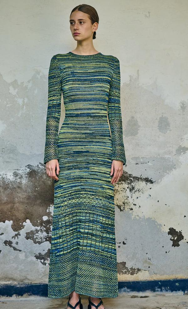 Escvdo MURGA MAXI DRESS | BLUE/GREEN