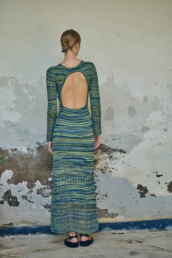 Escvdo MURGA MAXI DRESS | BLUE/GREEN