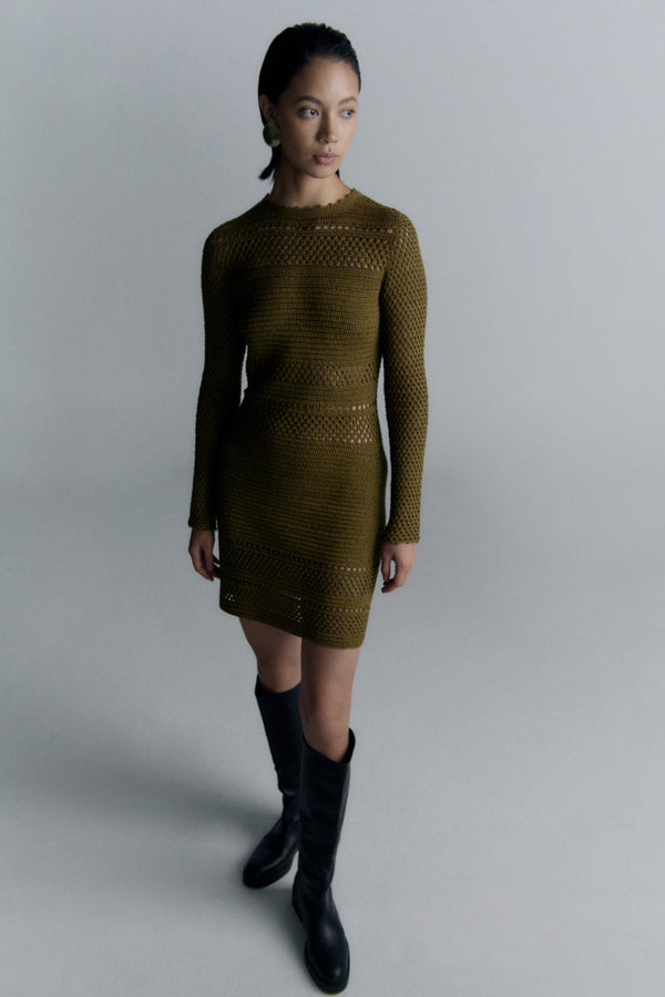 Escvdo NAUTA MINI DRESS | OLIVE | PRE ORDER