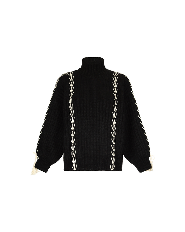 escvdo NUBE SWEATER | BLACK