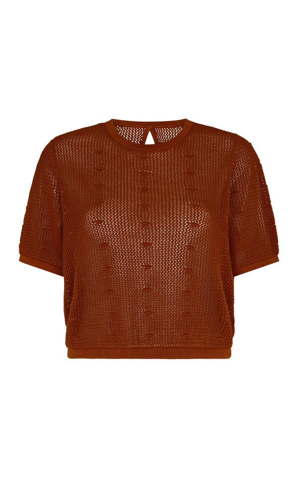 escvdo OFRENDA BLOUSE | TOBACCO