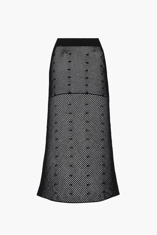 escvdo OFRENDA SKIRT | BLACK