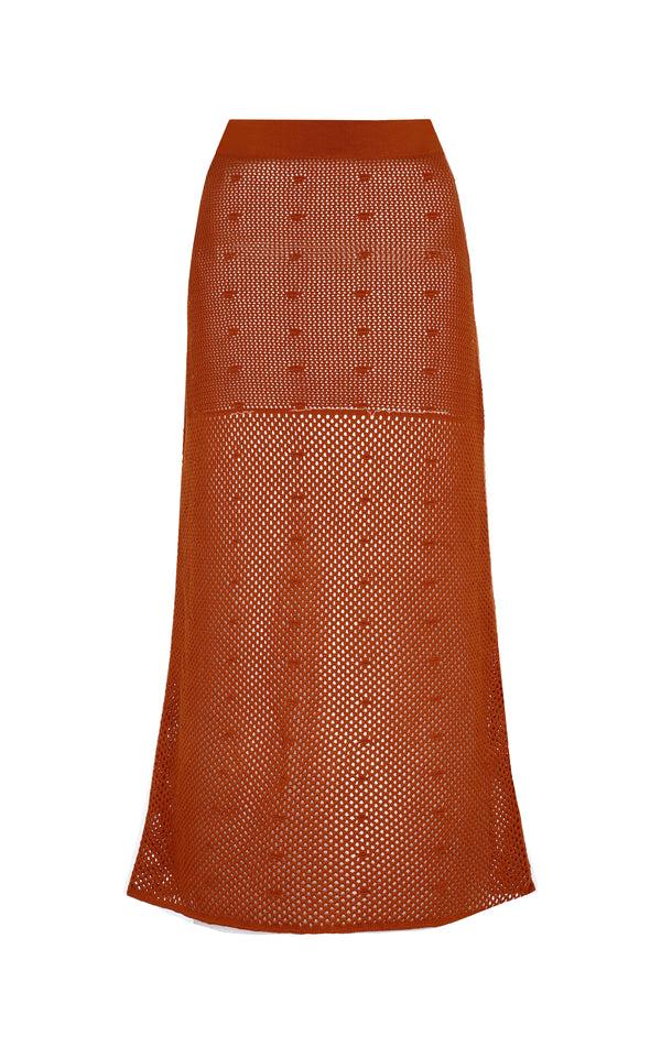 Escvdo OFRENDA SKIRT | TOBACCO
