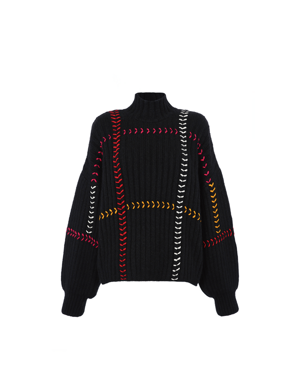 escvdo PAJARA SWEATER | BLACK