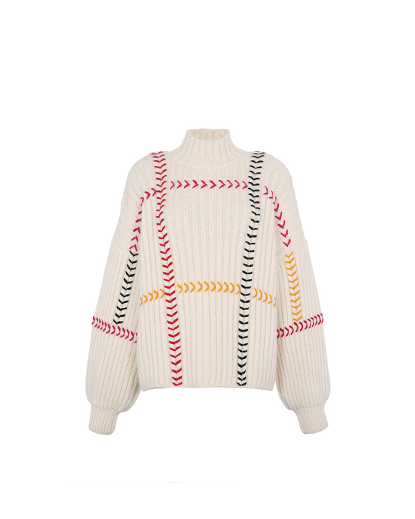escvdo PAJARA SWEATER | IVORY