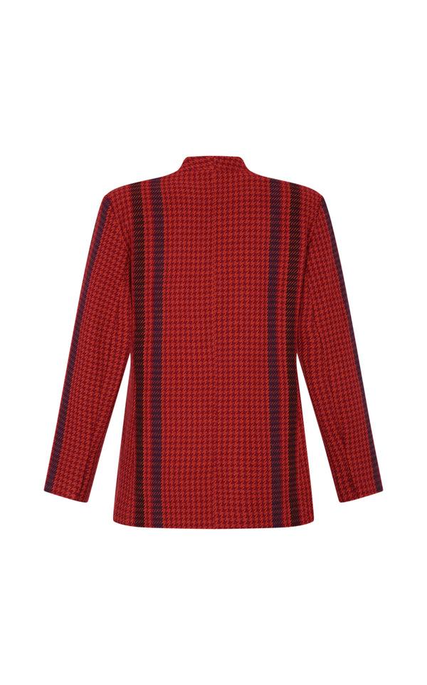 Escvdo QAYTU BLAZER | ORANGE / BURGUNDY