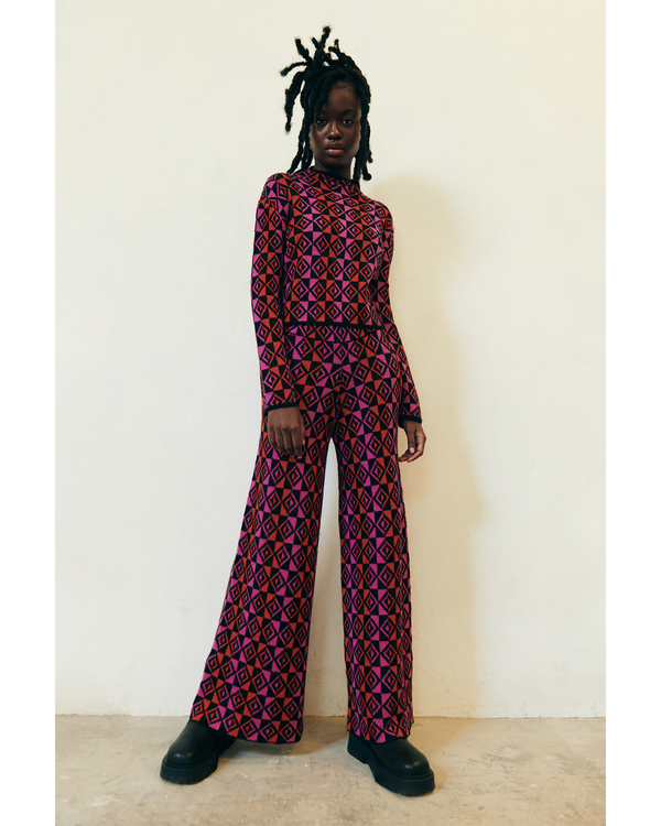 Escvdo QERO PANTS | FUCHSIA