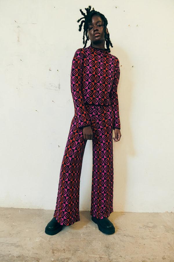 Escvdo QERO PANTS | FUCHSIA