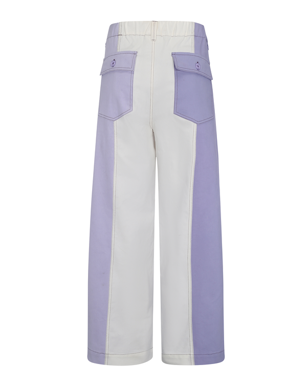 Escvdo RETABLO PANTS | IVORY / LILAC
