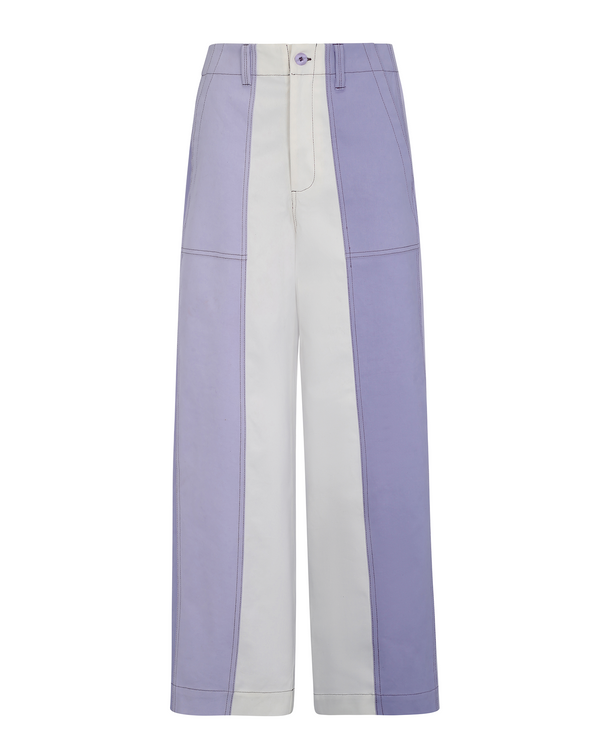 escvdo RETABLO PANTS | IVORY / LILAC