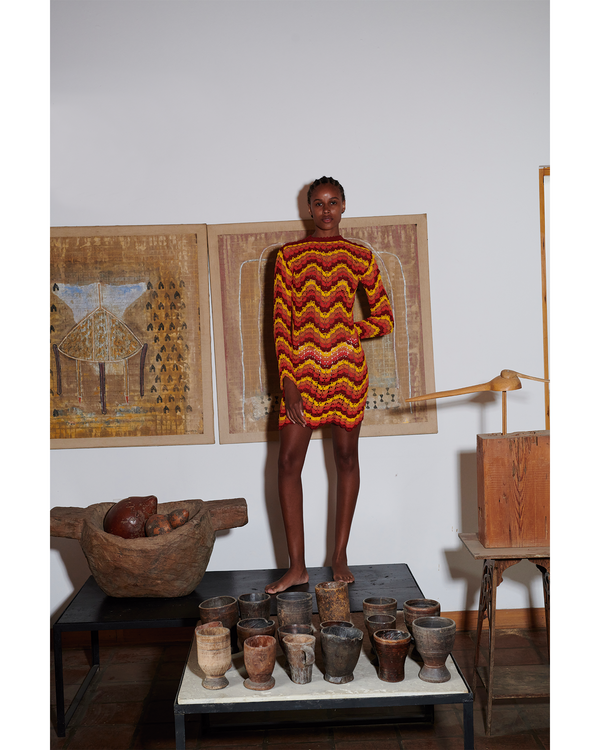 Escvdo SAFI MINI DRESS | SUNSET | PRE ORDER