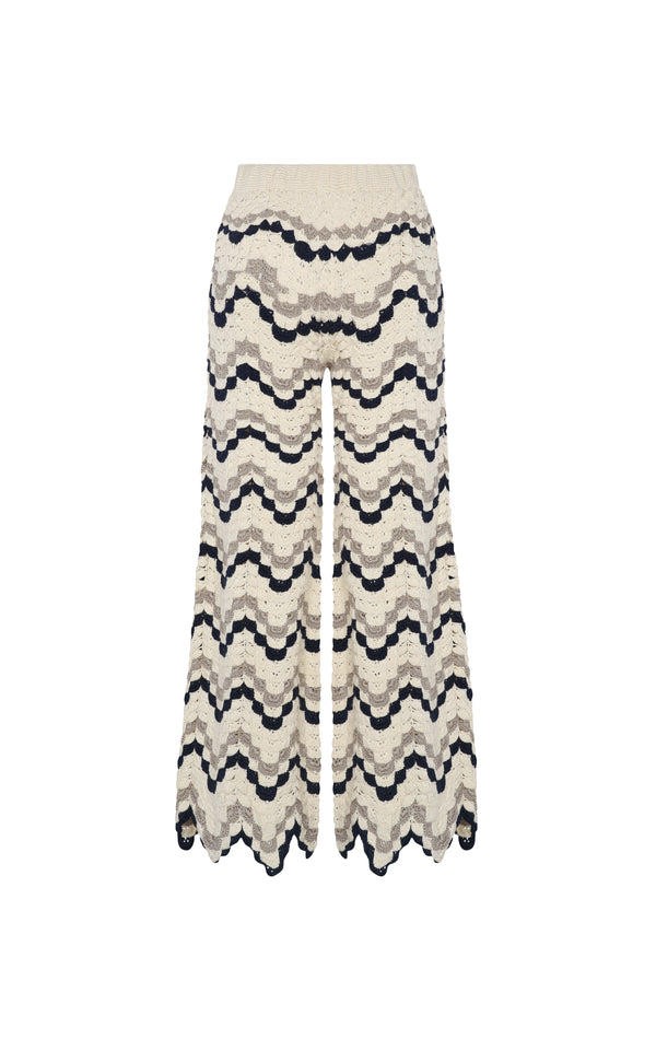 Escvdo SAFI PANTS | IVORY / NAVY