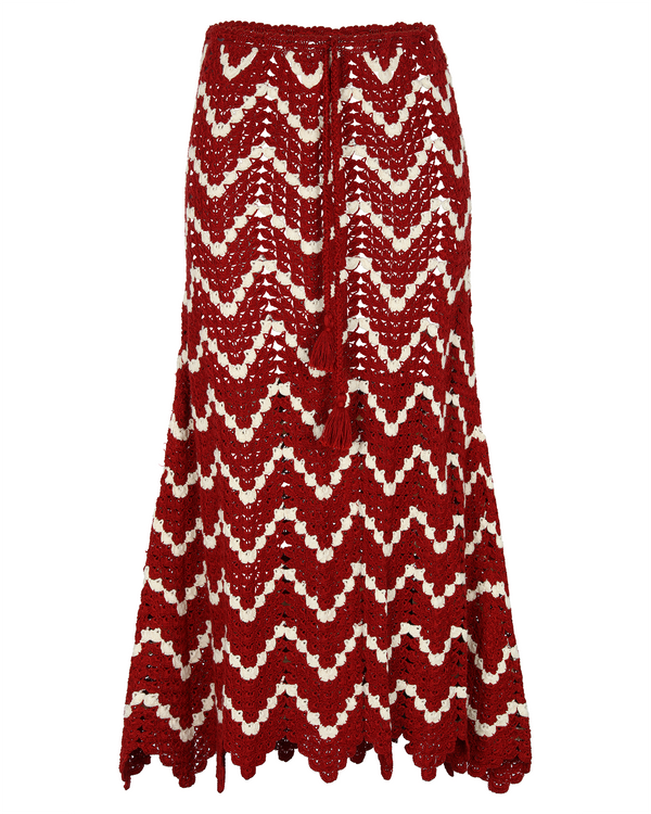 escvdo SAFI SKIRT | BURGUNDY